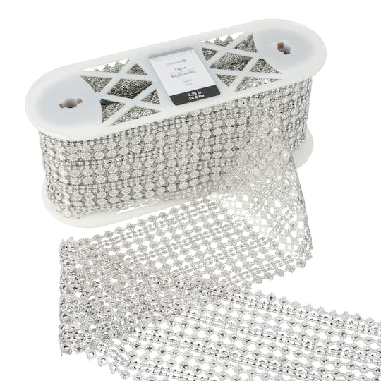 4.25" Fashion Diamond Mesh Trim by Celebrate It®